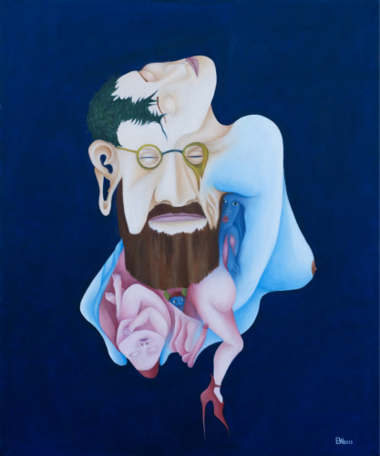 mein sigmund freud, öl 100cm x 120cm