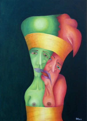 verbundenheit, öl 70cm x 100cm